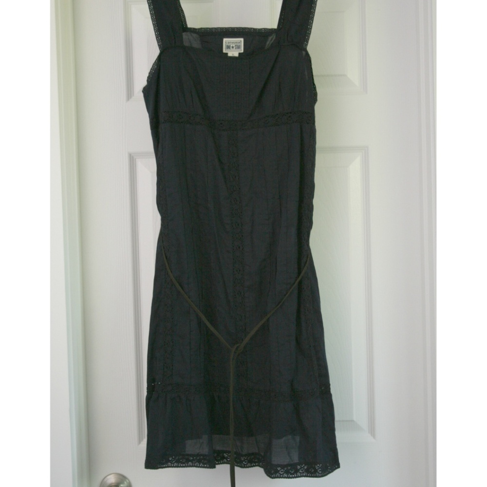 Converse One Star Navy Cotton Voile Dress size XL